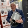 Cllr Patrick Harley with the new CCTV cameras